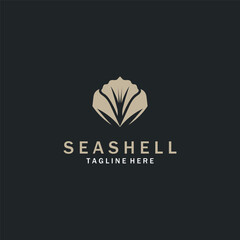 Seashell Logo. Ocean Animals premium quality graphic outline symbols collection template