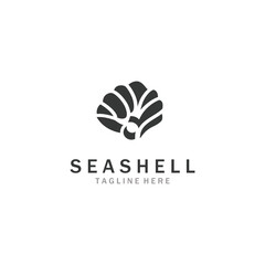 Seashell Logo. Ocean Animals premium quality graphic outline symbols collection template