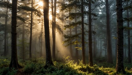 Fototapeta premium morning in the forest