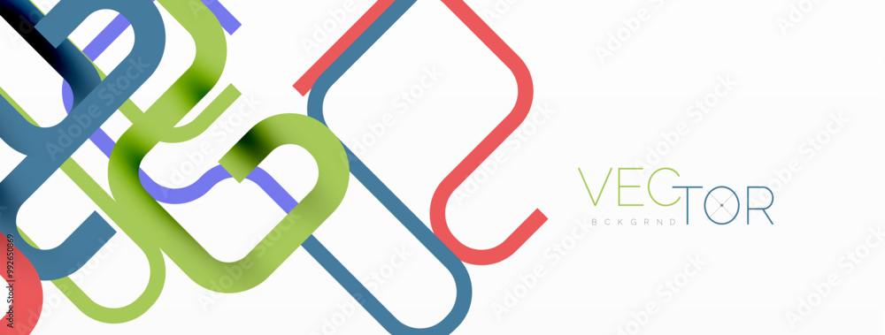 Poster Wave lines minimal abstract background