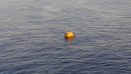 Buoy above the sea surface as an anchor mark.