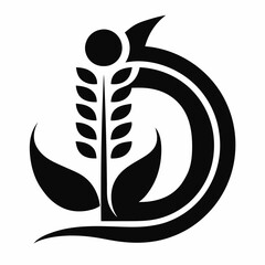 A professional agriculture D letter logo icon