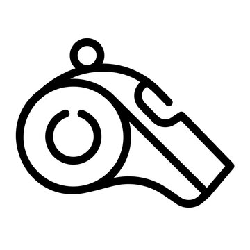 recommend clip art: whistle Line Icon