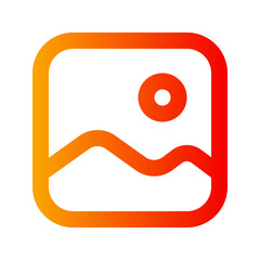 Image icon. image, picture, gallery, photo, album, photography, thumbnail, graphic, wallpaper, interface. Vector icon illustration