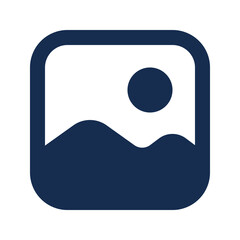 Image icon. image, picture, gallery, photo, album, photography, thumbnail, graphic, wallpaper, interface. Vector icon illustration