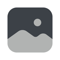 Image icon. image, picture, gallery, photo, album, photography, thumbnail, graphic, wallpaper, interface. Vector icon illustration