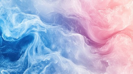 Obraz premium Abstract Swirling Colors: Blue and Pink