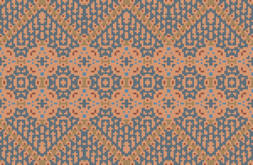 Ethnic Design Geometrical Patternfolk Embroidery, Aztec Geometric Ornament Print. Design for Carpet, Wallpaper, Clothing, Wrapping, Fabric