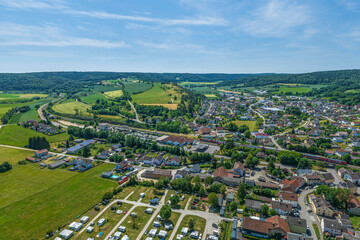 Dollnstein im Naturpark Altmühltal von oben
