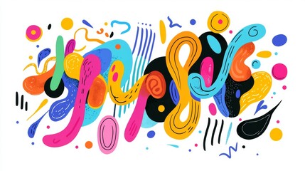 Hand-drawn '2025' in a playful, doodle-inspired 2D style