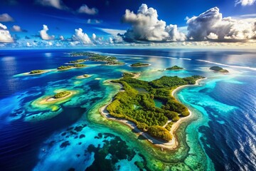 Detailed Map of the British Indian Ocean Territory Highlighting Islands and Geographical Features