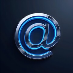 @ symbol, e mail sign, @ logo icon, 3d icon, the meaning behind the @ symbol in modern design