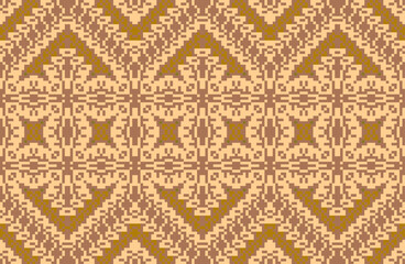 Nordic Traditional Japanese Patternfolk Embroidery, Aztec Geometric Ornament Print. Design for Carpet, Wallpaper, Clothing, Wrapping, Fabric