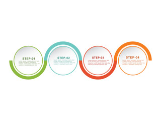 4 Steps  Infographic Options Template 01