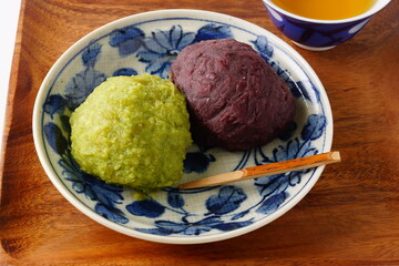 ずんだ餅とぼた餅