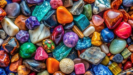 Diverse Collection of Natural Stones and Rocks in Various Shapes, Colors, and Textures for All Uses