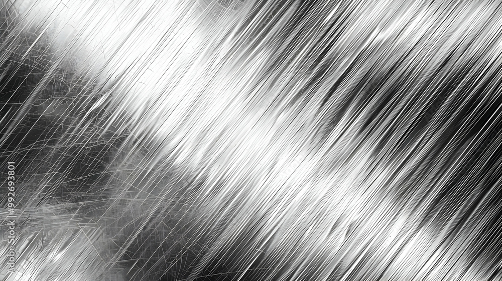 Poster abstract background with diagonal lines and scratches in black and white