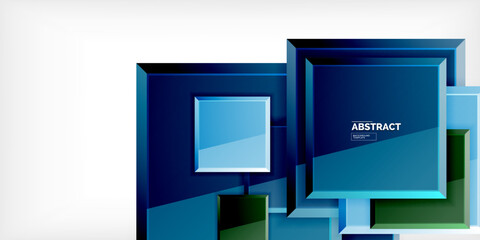 Obraz premium Shiny glossy metallic or plastic square design background. Vector Illustration For Wallpaper, Banner, Background, Card, Book Illustration, landing page