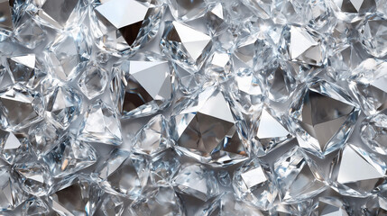 A texture of a flat surface covered in diamonds
