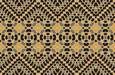 Fabric Design Ethnic Pattern Sweaterfolk Embroidery, Aztec Geometric Ornament Print. Design for Carpet, Wallpaper, Clothing, Wrapping, Fabric