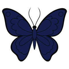 Batterfly Vector Illustration, vector flat minimalistic isolated vector style ,