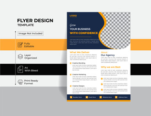 Obraz premium Corporate Flyer Design Template , Creative Poster Design.