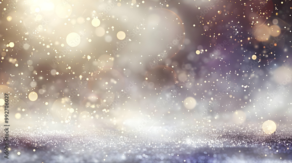 Poster abstract sparkling glitter background with defocused lights for a festive or elegant design