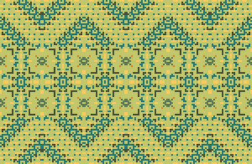 Aztec Simple Islamic Patternfolk Embroidery, Aztec Geometric Ornament Print. Design for Carpet, Wallpaper, Clothing, Wrapping, Fabric