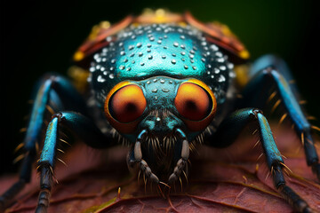 Fototapeta premium Intricate Macro Photography of Detailed Insect Features