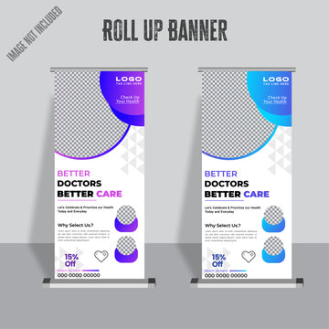 Roll Up Banner Design Template ,standing banner, corporate roll up template .