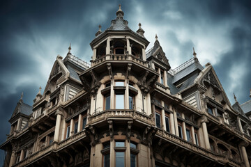 Fototapeta premium Elegant Architectural Photography of an Ornate Building