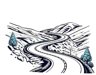 Fototapeta premium Road in the mountains