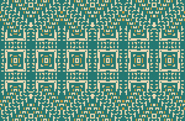 Motifs Islamic Geometric Patterns Printablefolk Embroidery, Aztec Geometric Ornament Print. Design for Carpet, Wallpaper, Clothing, Wrapping, Fabric