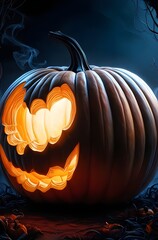 Halloween Carved Pumpkin Jack O'Lantern