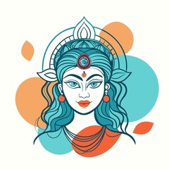 girl with hair and flowers