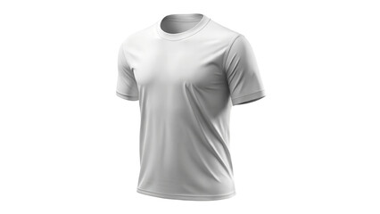 A plain white t-shirt displayed against a black background, highlighting its simple design and soft fabric.