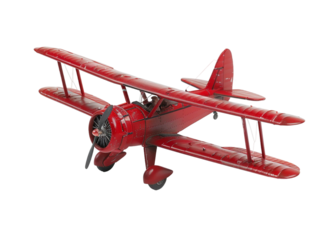 toy airplane isolated against a transparent background