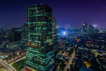 Naklejka premium city at night