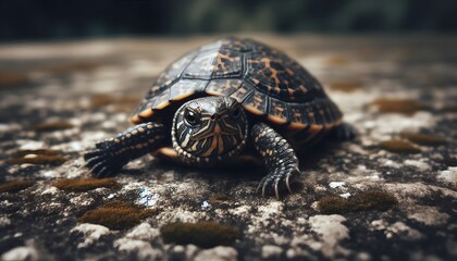 A turtle on the beach