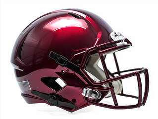 Fototapeta premium Vibrant maroon football helmet