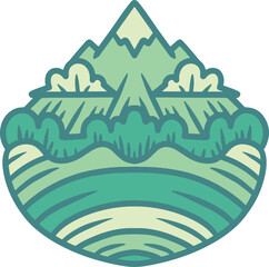 Mountain Majesty: Camping nature wildlife Logo Design