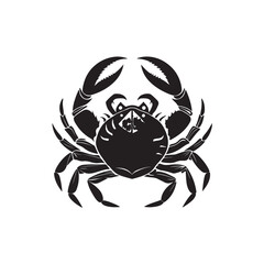 A crab silhouette clip art