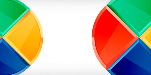 Triangle circles background. Vector Illustration For Wallpaper, Banner, Background, Card, Book Illustration, landing page