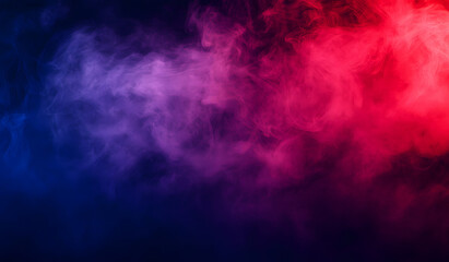 Naklejka premium Abstract Red and Blue Smoke Background – Mysterious Gradient Flow Design
