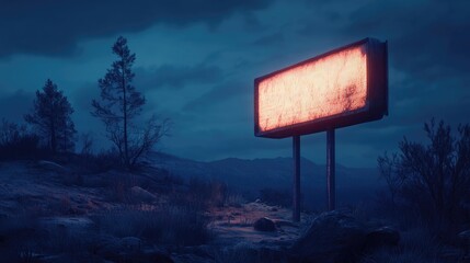 Rocky Hillside Billboard