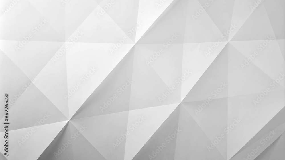 Poster 3d square background texture with low-poly triangular surface. abstract triangle with white backgrou
