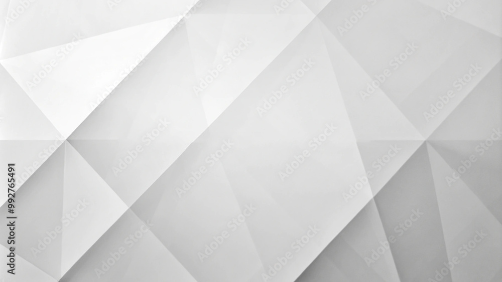 Poster 3d square background texture with low-poly triangular surface. abstract triangle with white backgrou