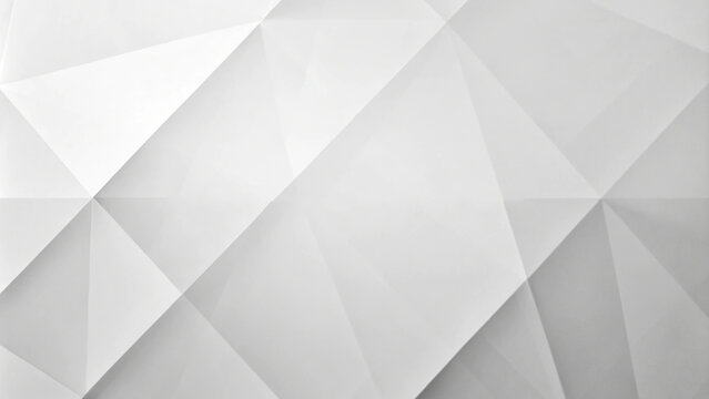 3d square background texture with low-poly triangular surface. Abstract Triangle with white Background.  The background is made of paper and has a 3D effect. low-poly banner. 3D design template
