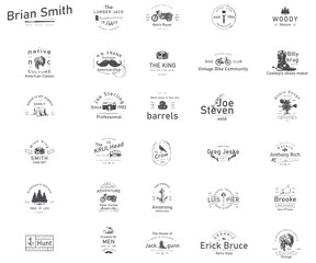 30 Vintage Logos, symbels