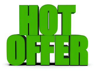 Hot Offer, 3d text